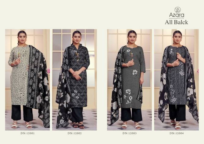 All Black By Radhika Azara Jam Cotton Dress Material Wholesale Price In Surat
